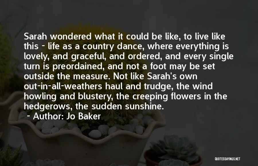 Flowers In The Wind Quotes By Jo Baker