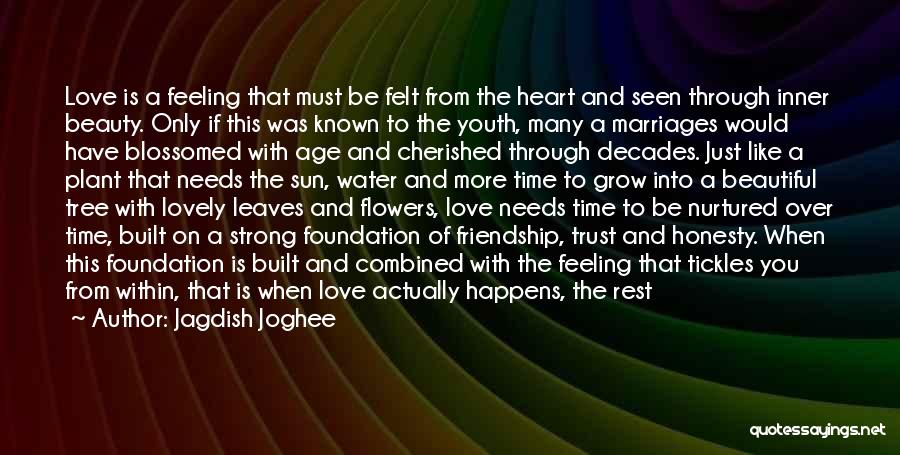 Flowers With Love Quotes By Jagdish Joghee