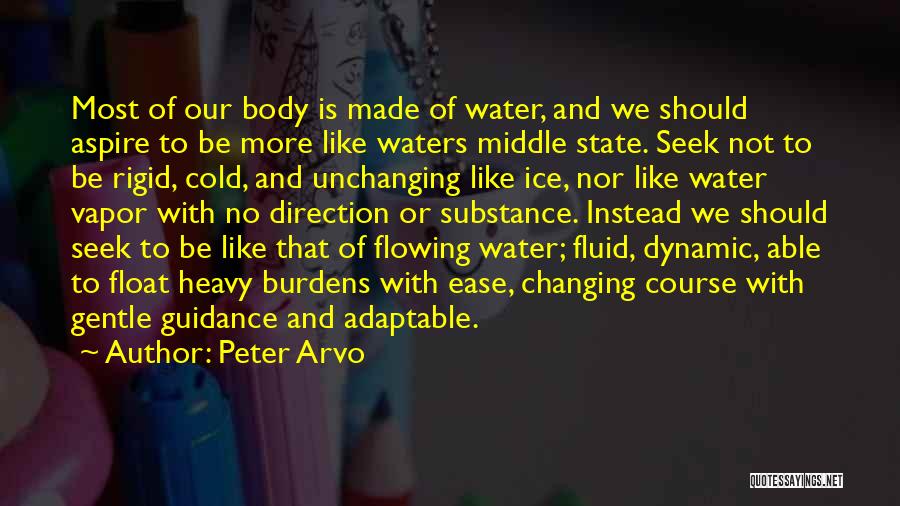 Flowing Fluid Quotes By Peter Arvo