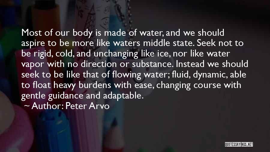 Flowing Like Water Quotes By Peter Arvo