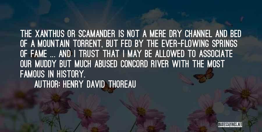 Flowing River Quotes By Henry David Thoreau