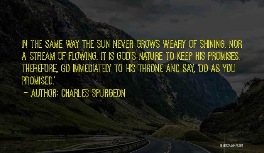 Flowing Stream Quotes By Charles Spurgeon