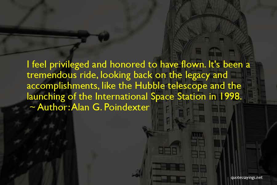 Flown Quotes By Alan G. Poindexter