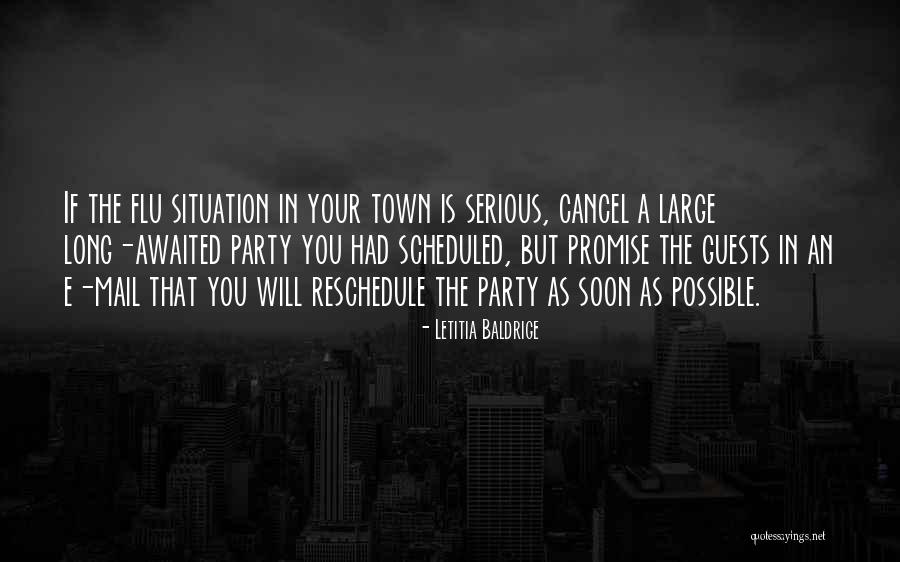 Flu Quotes By Letitia Baldrige Flu Quotes By Letitia Baldrige
