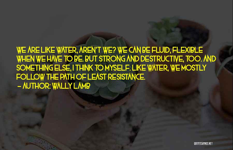 Fluid Like Water Quotes By Wally Lamb