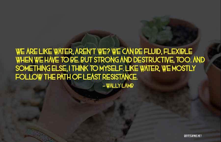 Fluid Like Water Quotes By Wally Lamb