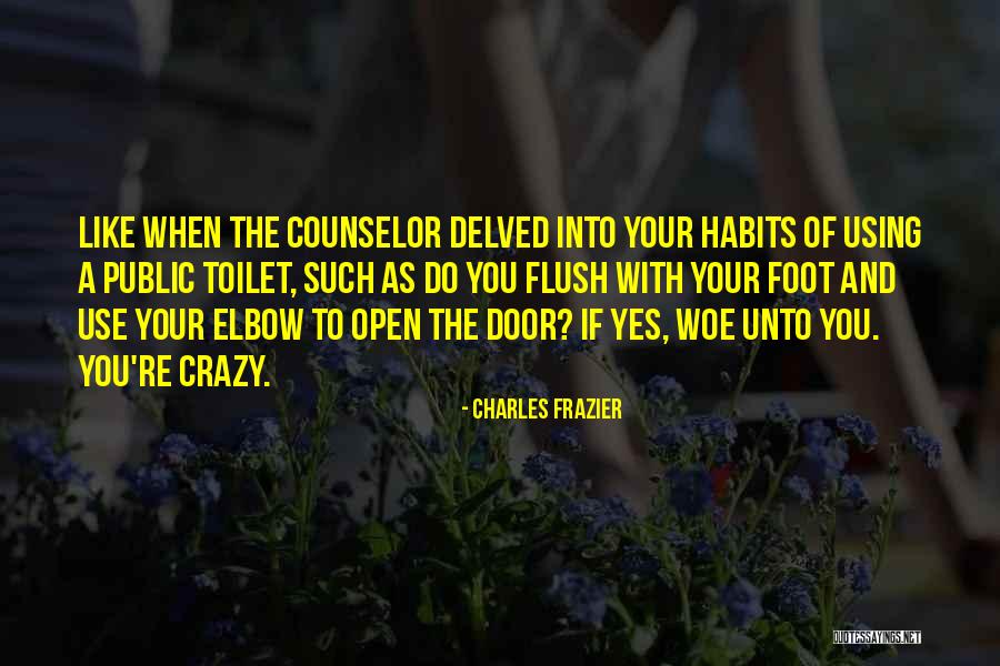 Flush Toilet Quotes By Charles Frazier