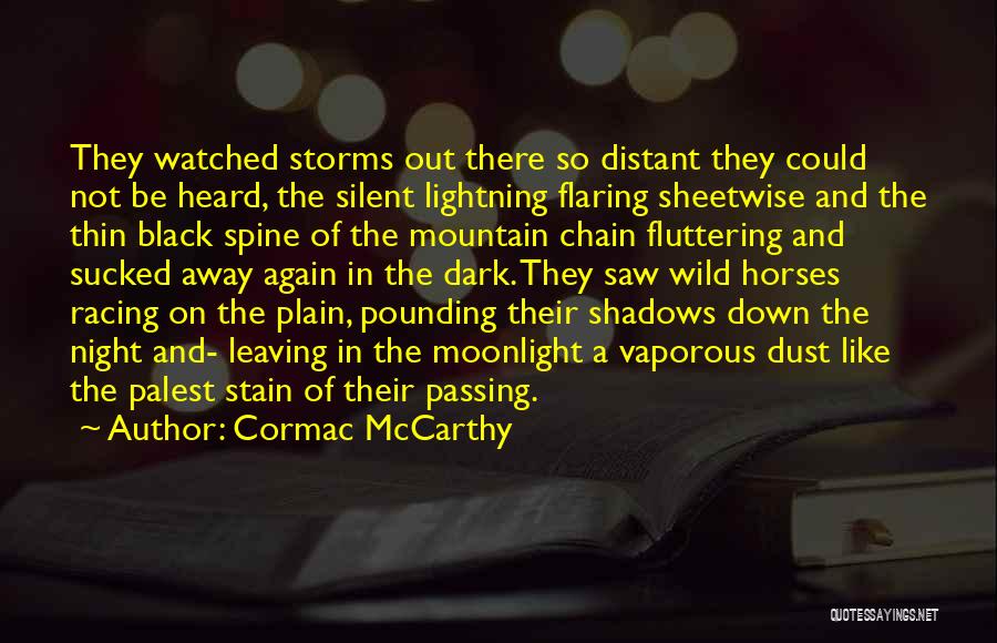 Fluttering Quotes By Cormac McCarthy