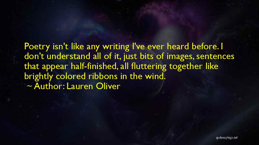 Fluttering Quotes By Lauren Oliver