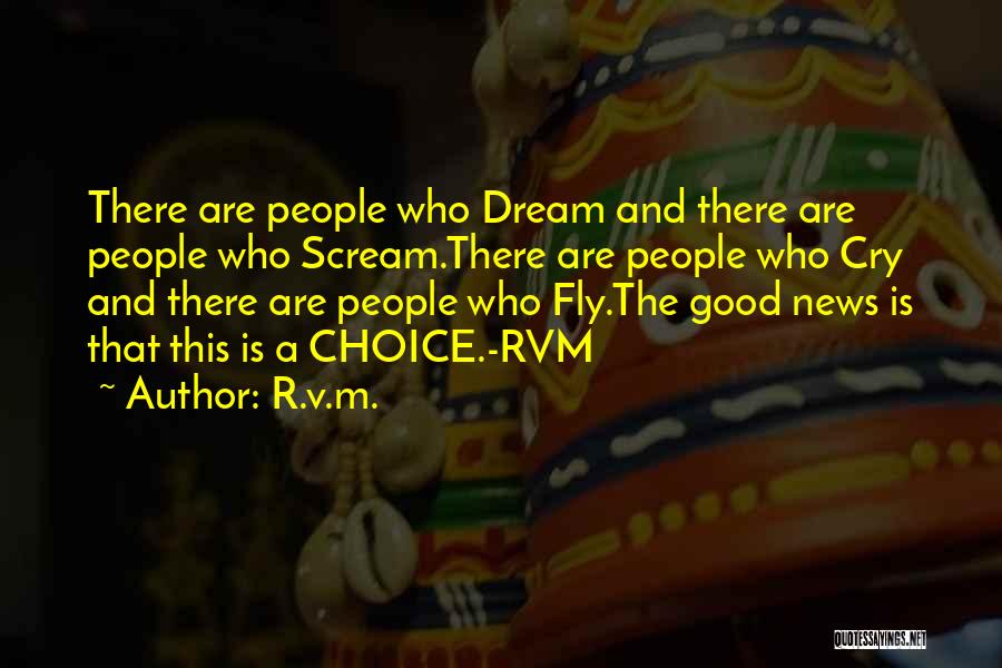 Fly And Dream Quotes By R.v.m.