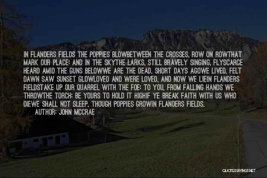 Fly High Sky Quotes By John McCrae