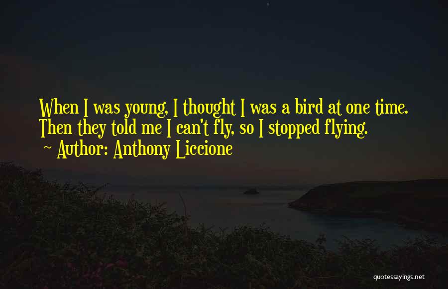 Fly Soar Quotes By Anthony Liccione