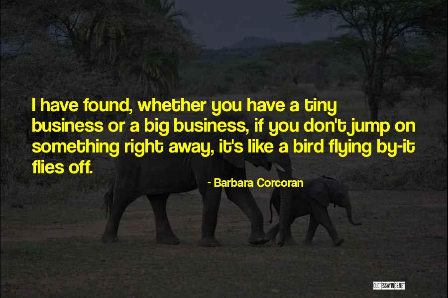 Flying Away Like A Bird Quotes By Barbara Corcoran