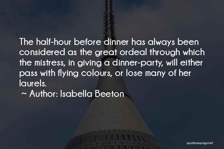 Flying Colours Quotes By Isabella Beeton