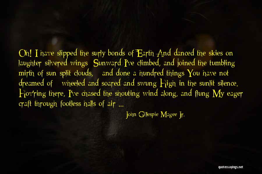 Flying In The Clouds Quotes By John Gillespie Magee Jr. Flying In The Clouds Quotes By John Gillespie Magee Jr.