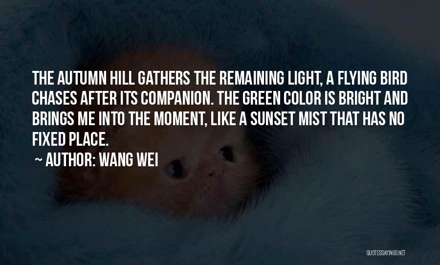 Flying Like A Bird Quotes By Wang Wei