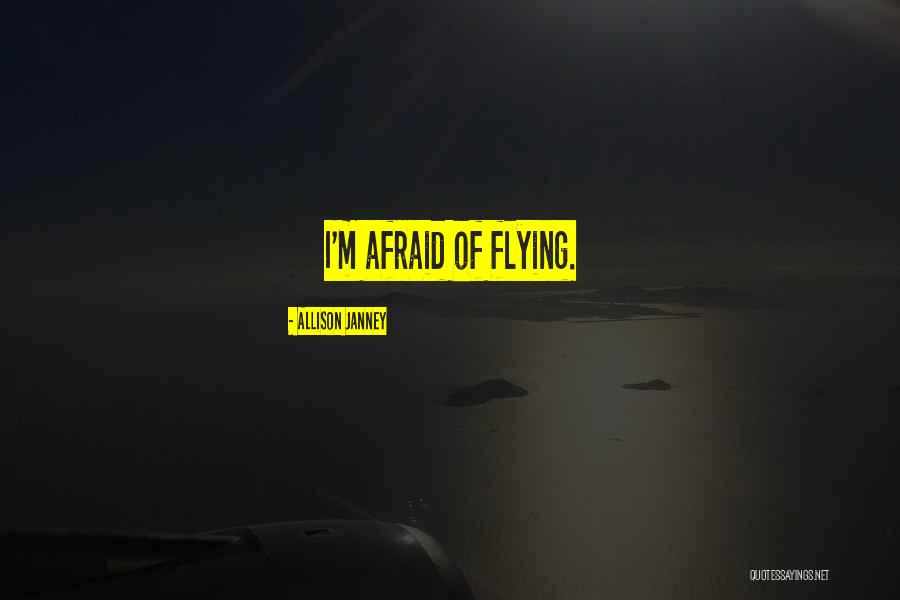 Flying Quotes By Allison Janney