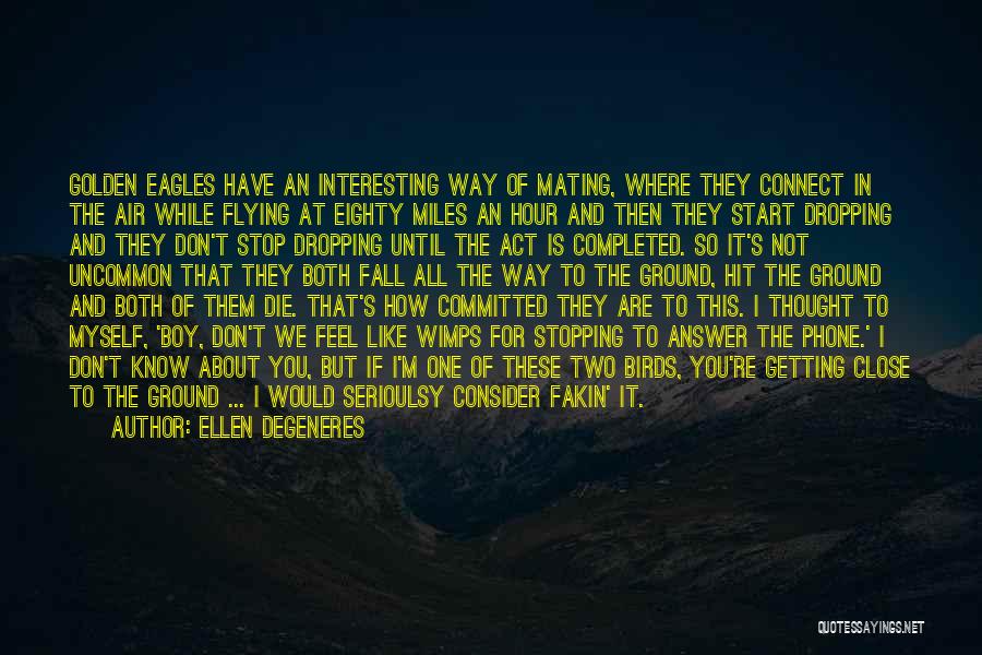 Flying With Eagles Quotes By Ellen DeGeneres