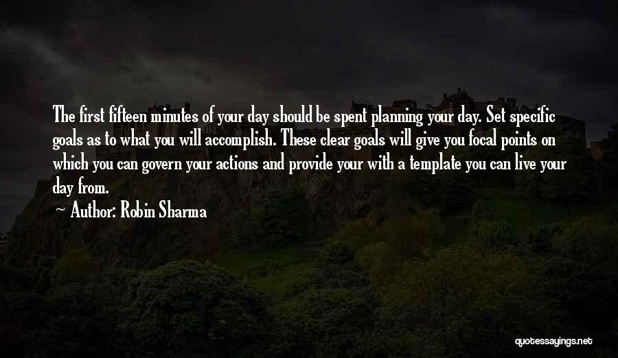 Focal Quotes By Robin Sharma