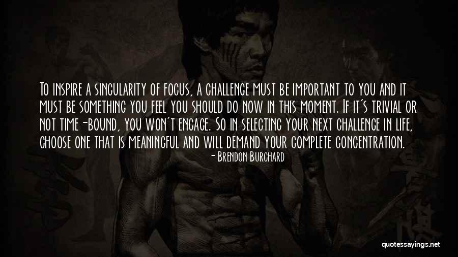 Focus And Concentration Quotes By Brendon Burchard