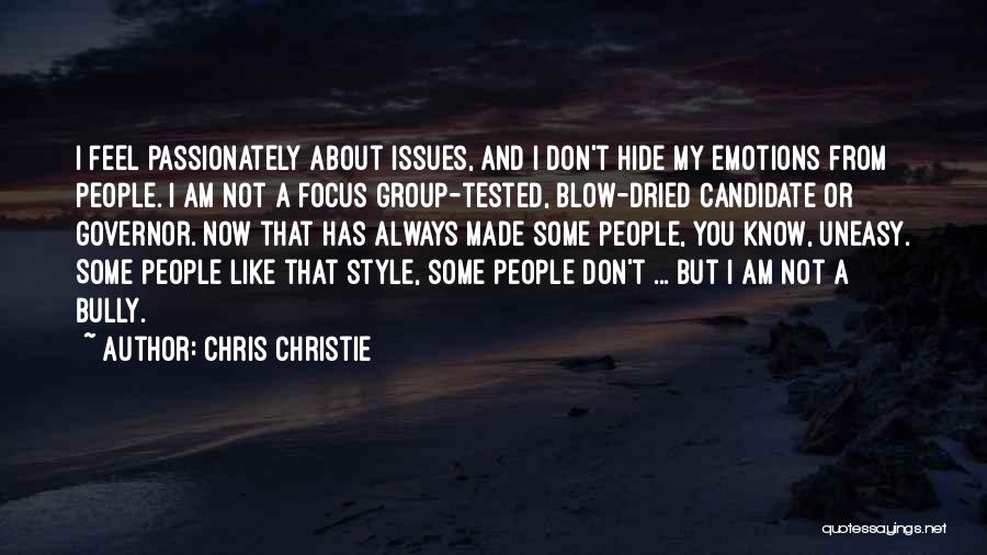 Focus Group Quotes By Chris Christie