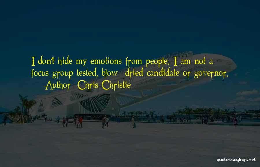 Focus Group Quotes By Chris Christie