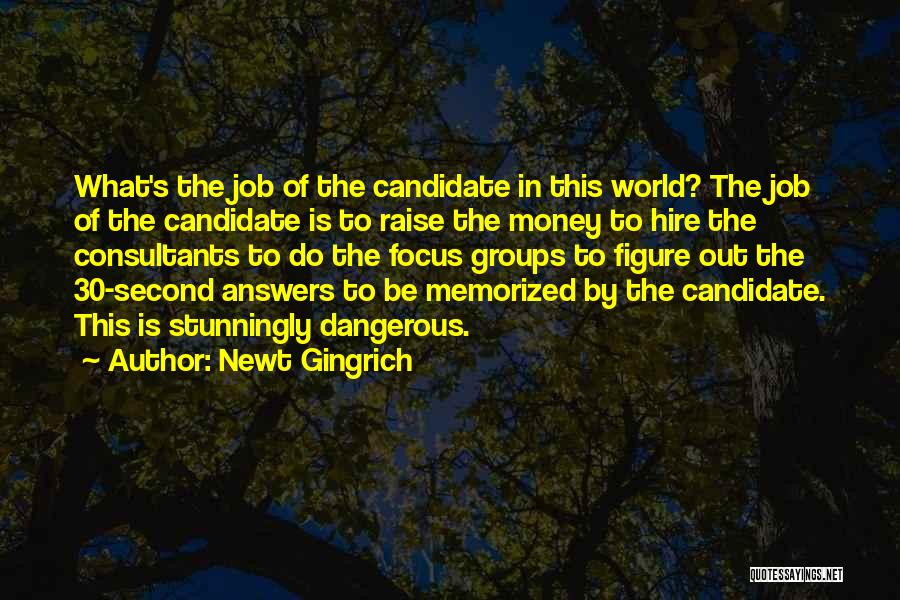 Focus Groups Quotes By Newt Gingrich