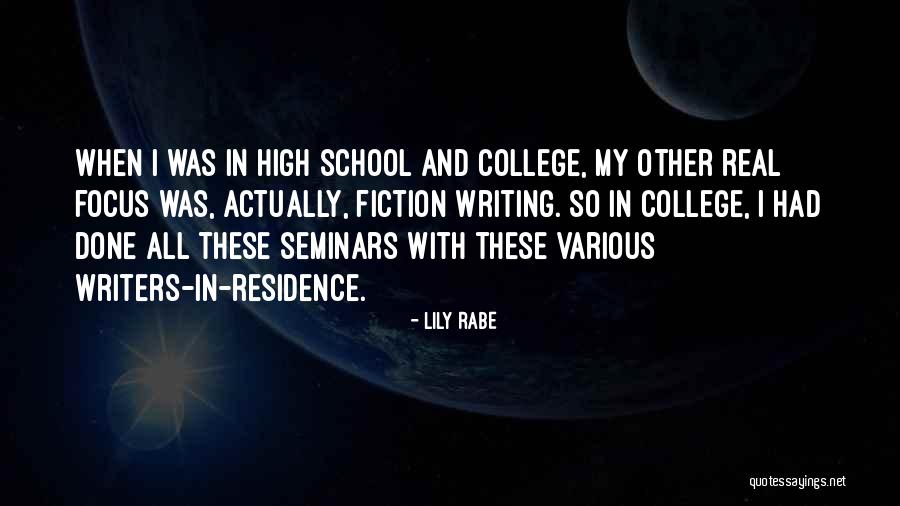 Focus In School Quotes By Lily Rabe Focus In School Quotes By Lily Rabe