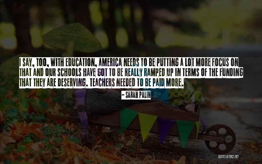 Focus In School Quotes By Sarah Palin Focus In School Quotes By Sarah Palin