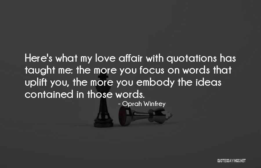 Focus On Love Quotes By Oprah Winfrey Focus On Love Quotes By Oprah Winfrey