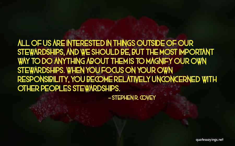 Focus On The Important Things Quotes By Stephen R. Covey Focus On The Important Things Quotes By Stephen R. Covey