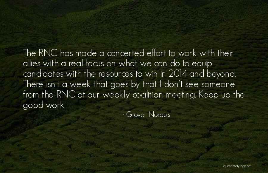 Focus On Work Quotes By Grover Norquist