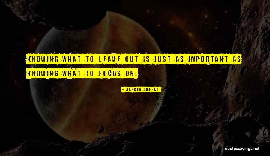 Focus Yourself Not Others Quotes By Warren Buffett Focus Yourself Not Others Quotes By Warren Buffett