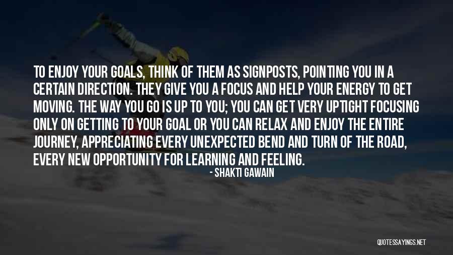 Focusing On Goals Quotes By Shakti Gawain