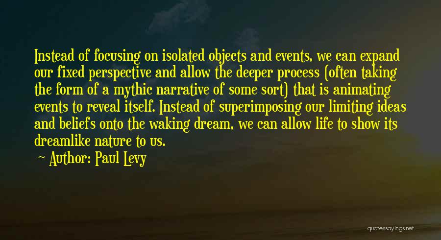 Focusing On Life Quotes By Paul Levy