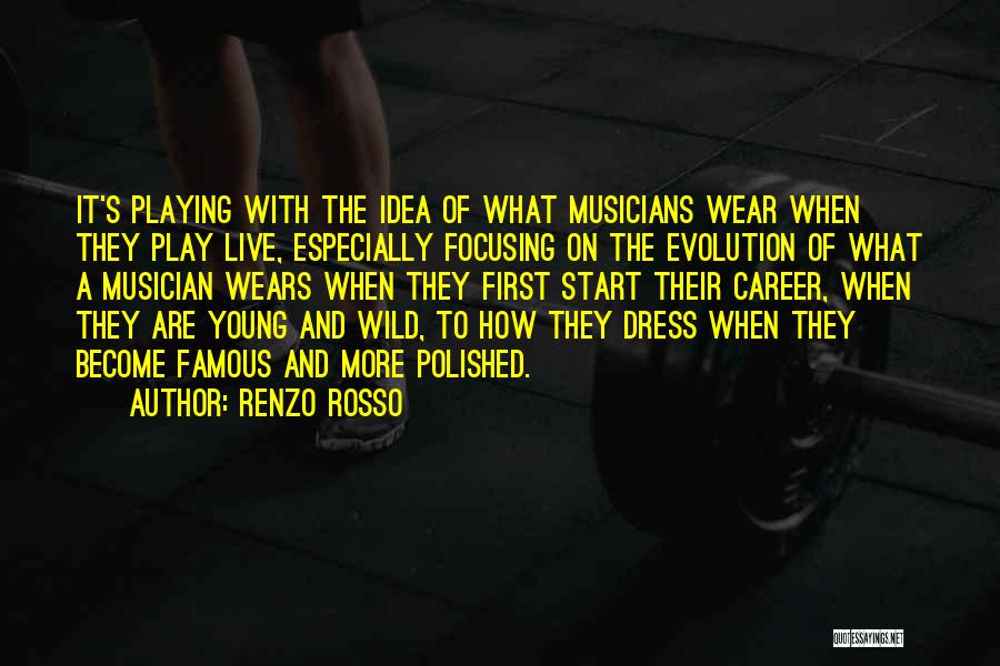 Focusing On My Career Quotes By Renzo Rosso