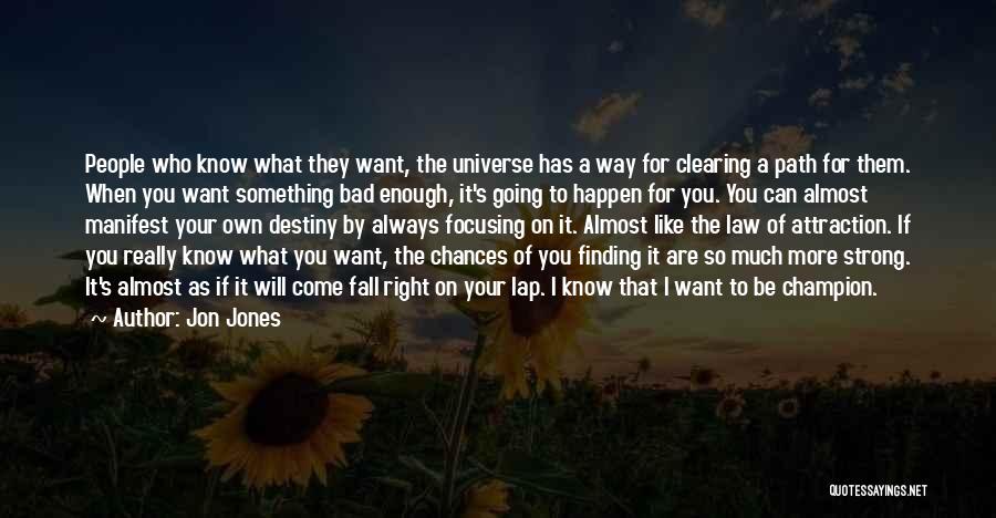 Focusing On The Right Things Quotes By Jon Jones