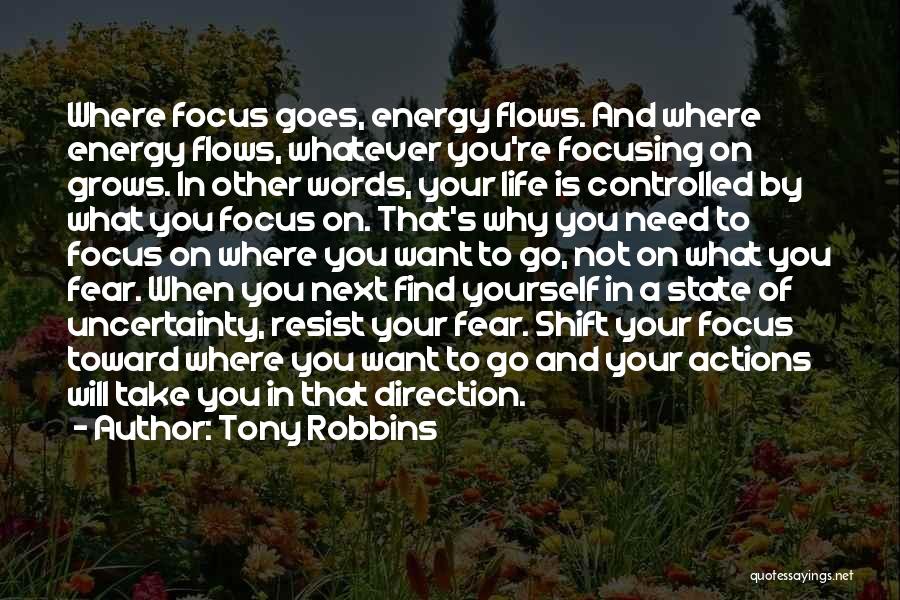 Focusing On Your Life Quotes By Tony Robbins