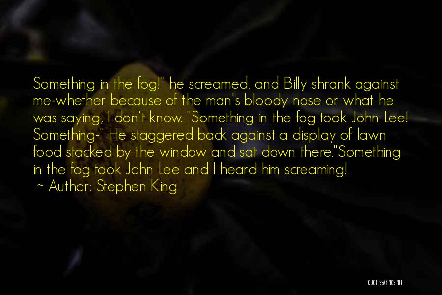 Fog And Mist Quotes By Stephen King