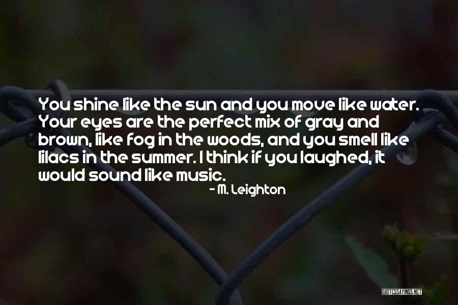 Fog And Sun Quotes By M. Leighton Fog And Sun Quotes By M. Leighton