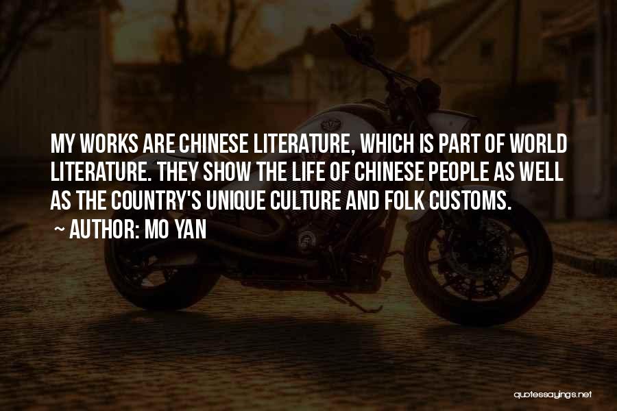 Folk Literature Quotes By Mo Yan