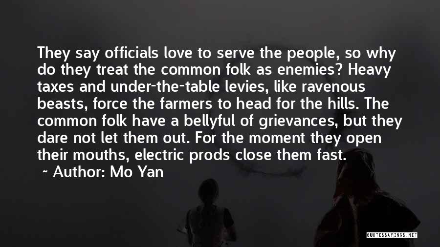 Folk Quotes By Mo Yan