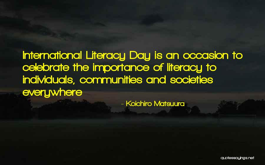 Folksam Quotes By Koichiro Matsuura Folksam Quotes By Koichiro Matsuura