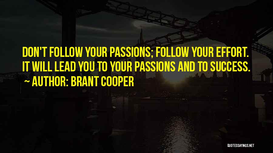 Follow And Lead Quotes By Brant Cooper