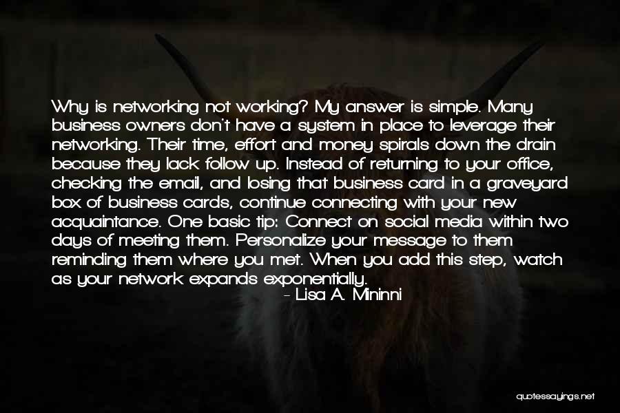 Follow Up Email Quotes By Lisa A. Mininni Follow Up Email Quotes By Lisa A. Mininni