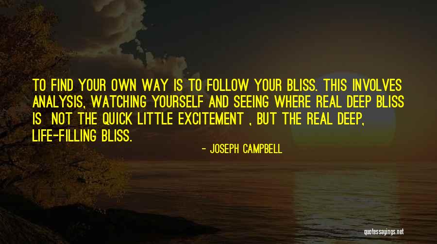 Follow Your Bliss Quotes By Joseph Campbell