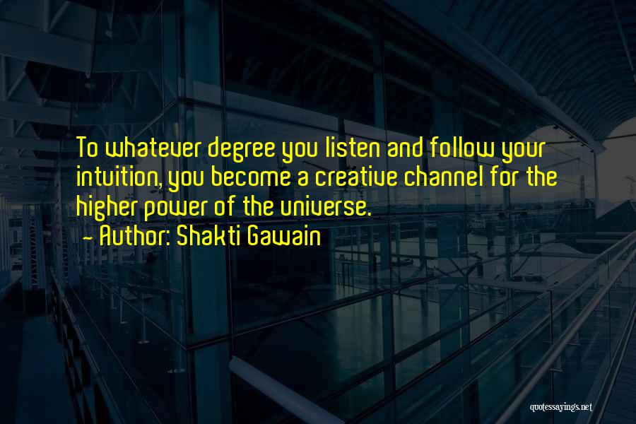 Follow Your Intuition Quotes By Shakti Gawain
