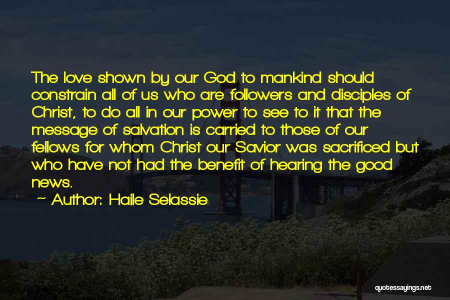 Followers Of Christ Quotes By Haile Selassie