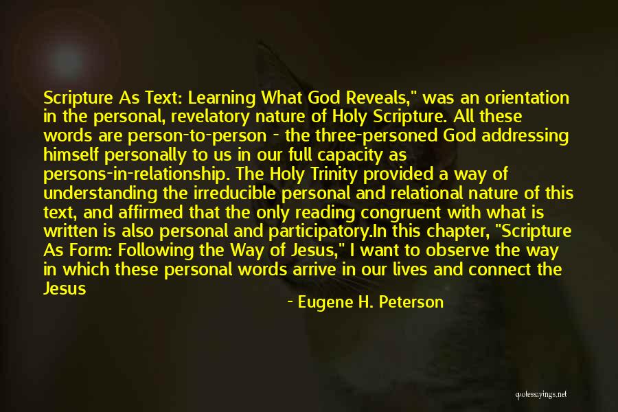 Following God Quotes By Eugene H. Peterson Following God Quotes By Eugene H. Peterson