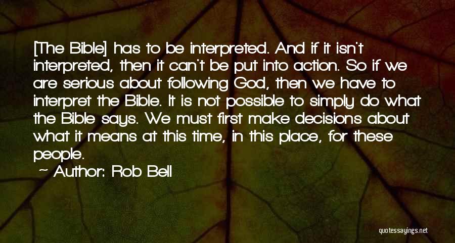Following God Quotes By Rob Bell